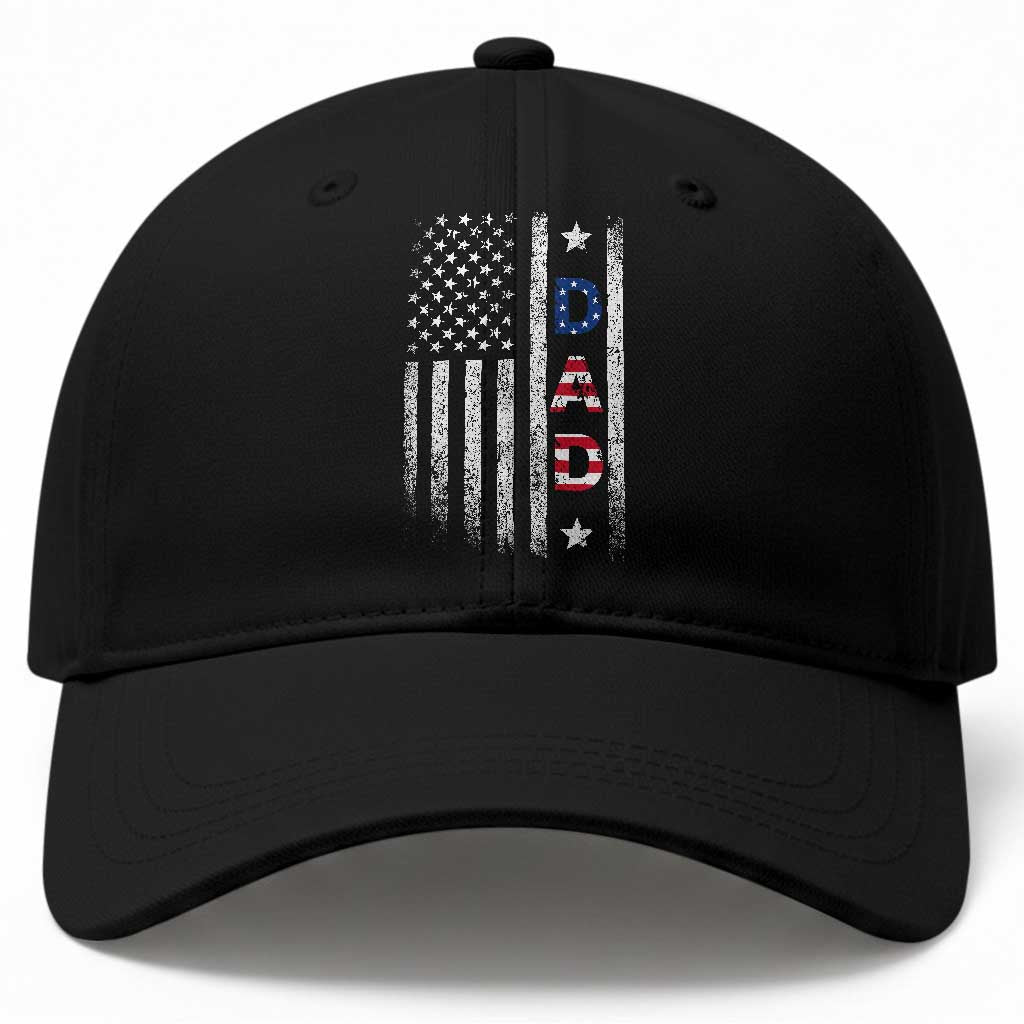 USA Patriotic Dad Baseball Cap Father's Day American Flag 4th of July