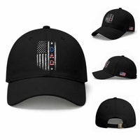 USA Patriotic Dad Baseball Cap Father's Day American Flag 4th of July