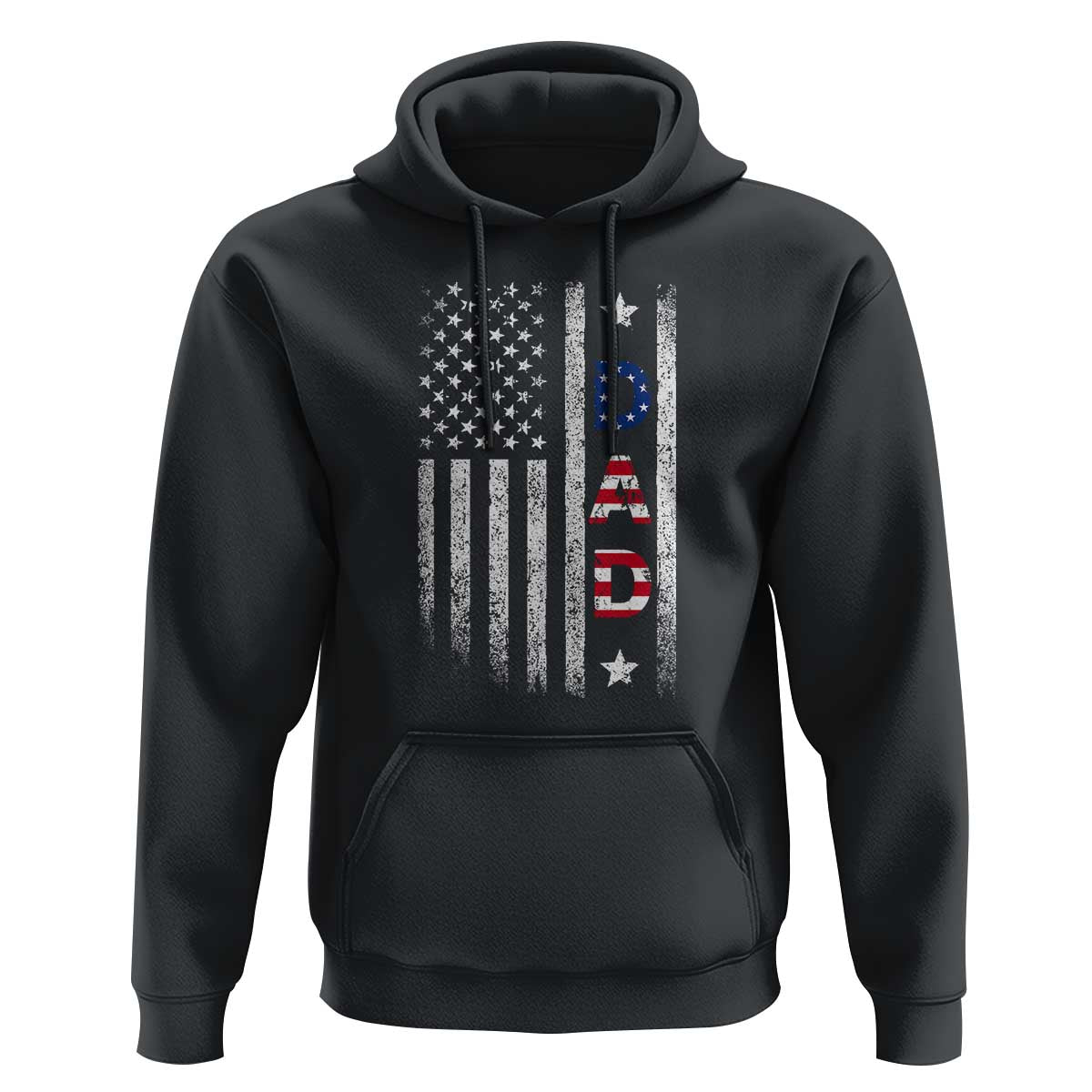 USA Patriotic Dad Hoodie Father's Day American Flag 4th of July