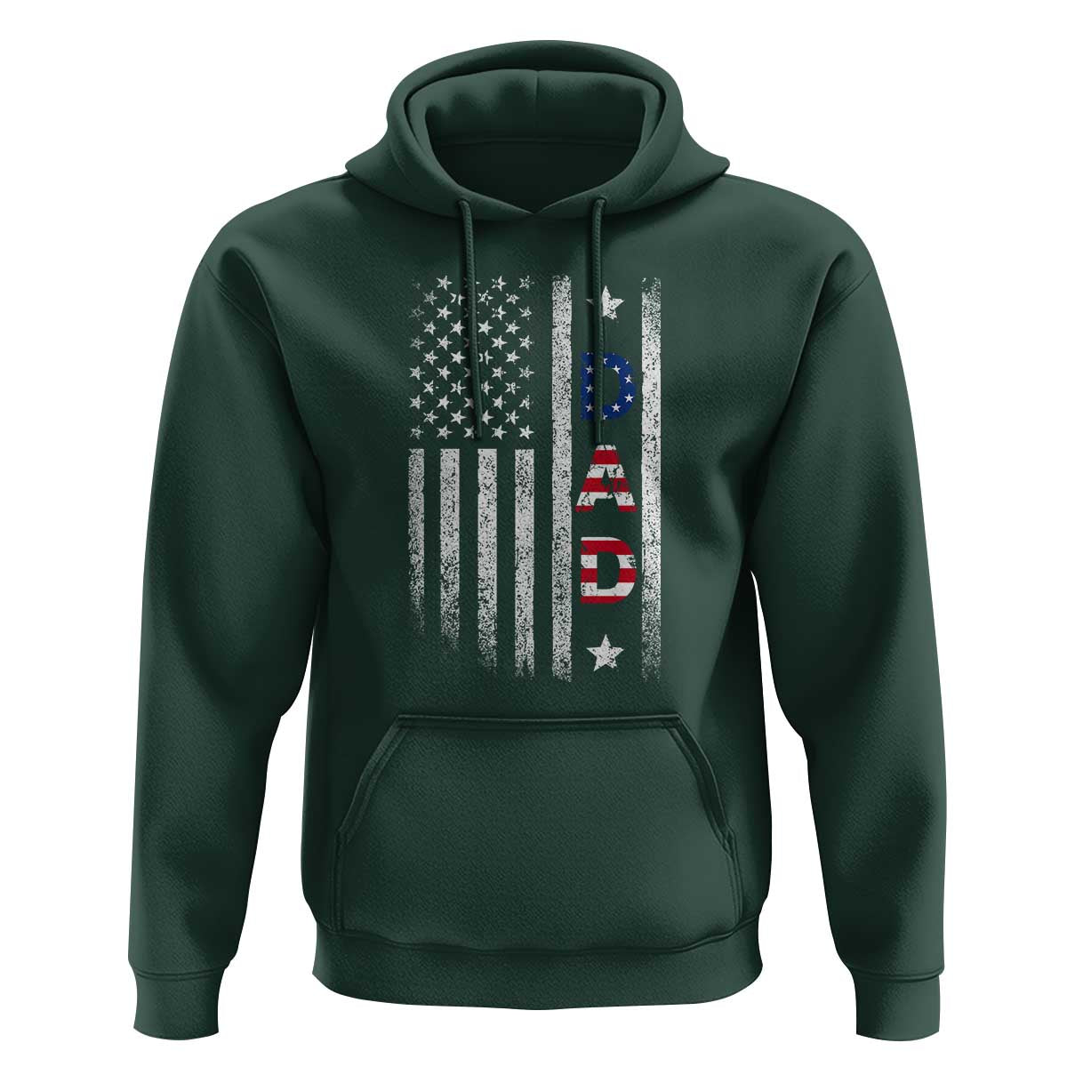 USA Patriotic Dad Hoodie Father's Day American Flag 4th of July