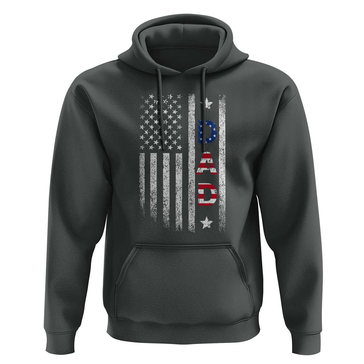 USA Patriotic Dad Hoodie Father's Day American Flag 4th of July