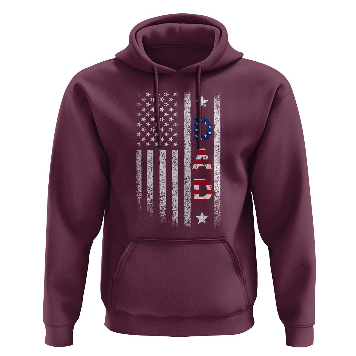 USA Patriotic Dad Hoodie Father's Day American Flag 4th of July