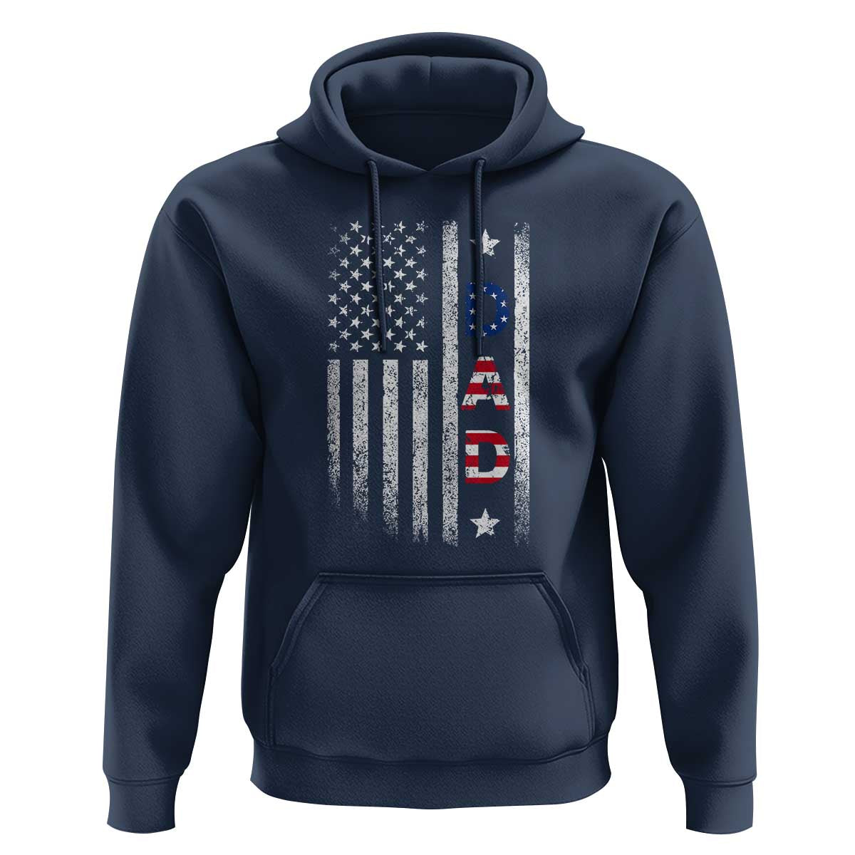 USA Patriotic Dad Hoodie Father's Day American Flag 4th of July