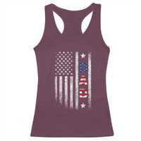 USA Patriotic Dad Racerback Tank Top Father's Day American Flag 4th of July