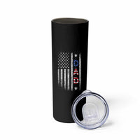 USA Patriotic Dad Skinny Tumbler Father's Day American Flag 4th of July