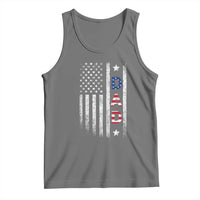 USA Patriotic Dad Tank Top Father's Day American Flag 4th of July