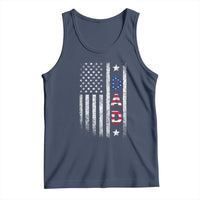USA Patriotic Dad Tank Top Father's Day American Flag 4th of July