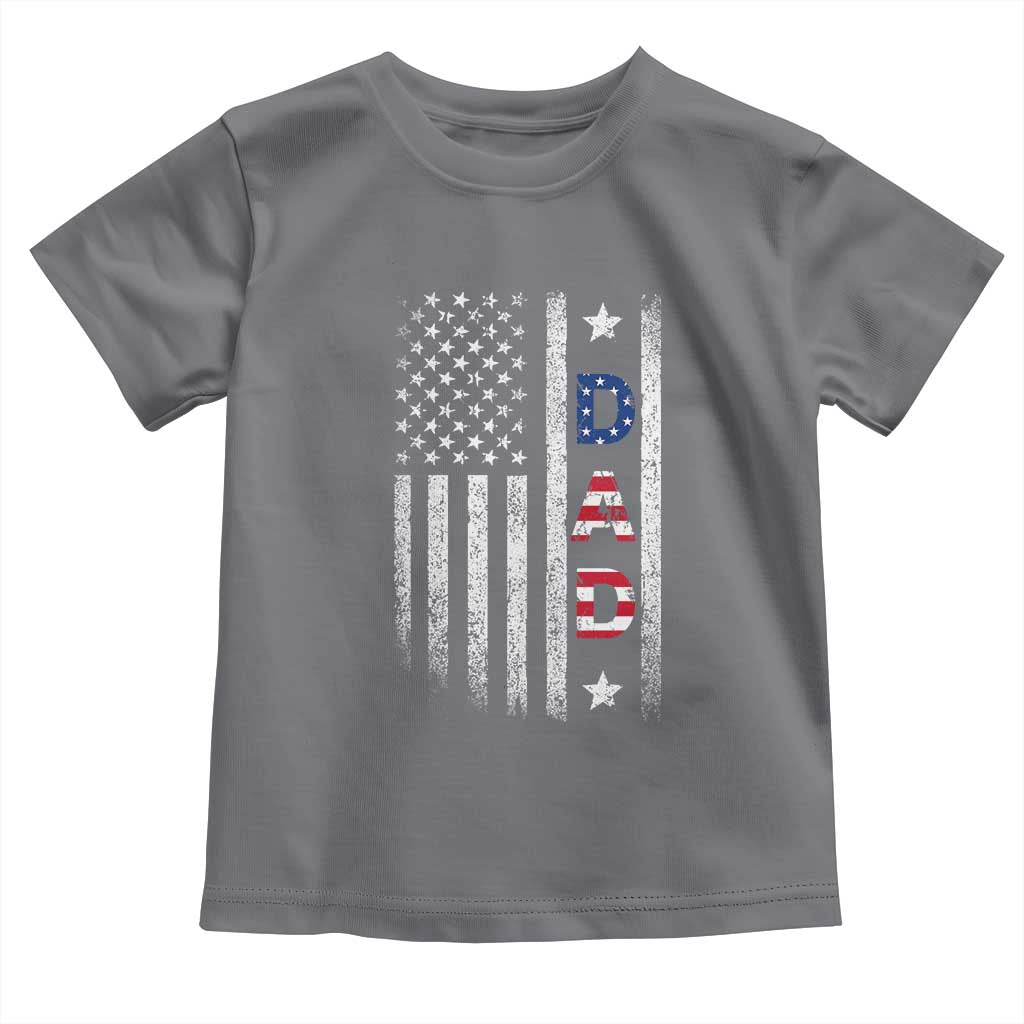 USA Patriotic Dad Toddler T Shirt Father's Day American Flag 4th of July