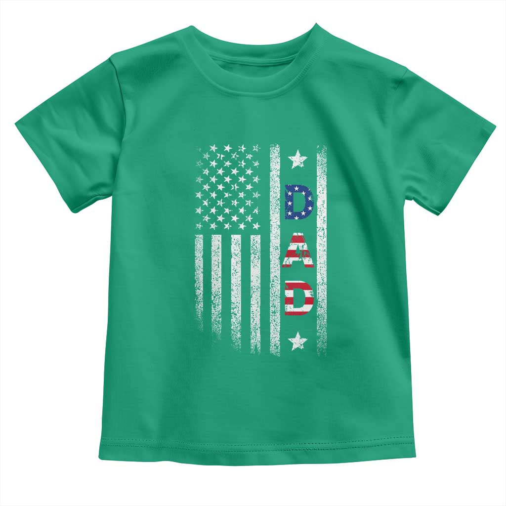 USA Patriotic Dad Toddler T Shirt Father's Day American Flag 4th of July