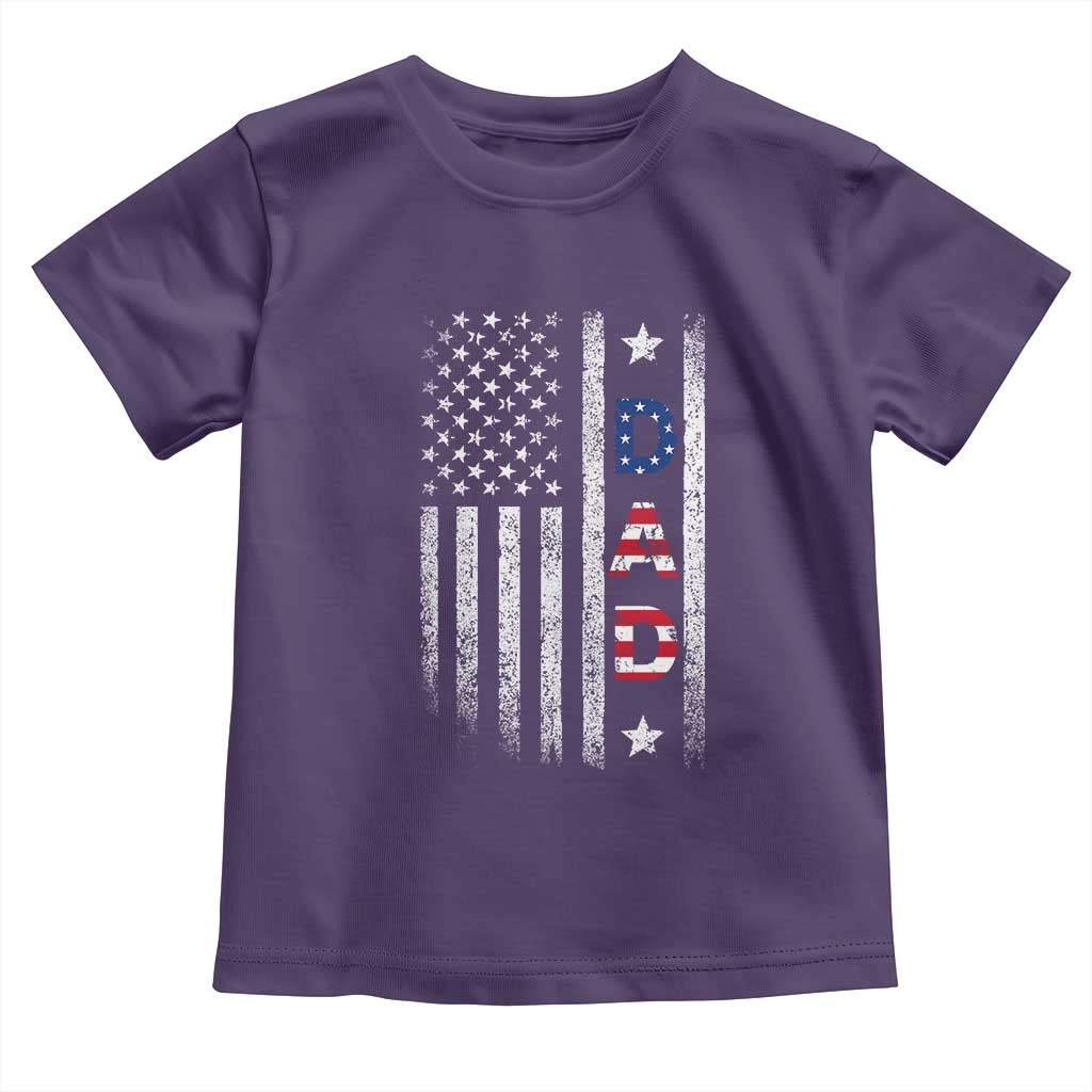 USA Patriotic Dad Toddler T Shirt Father's Day American Flag 4th of July
