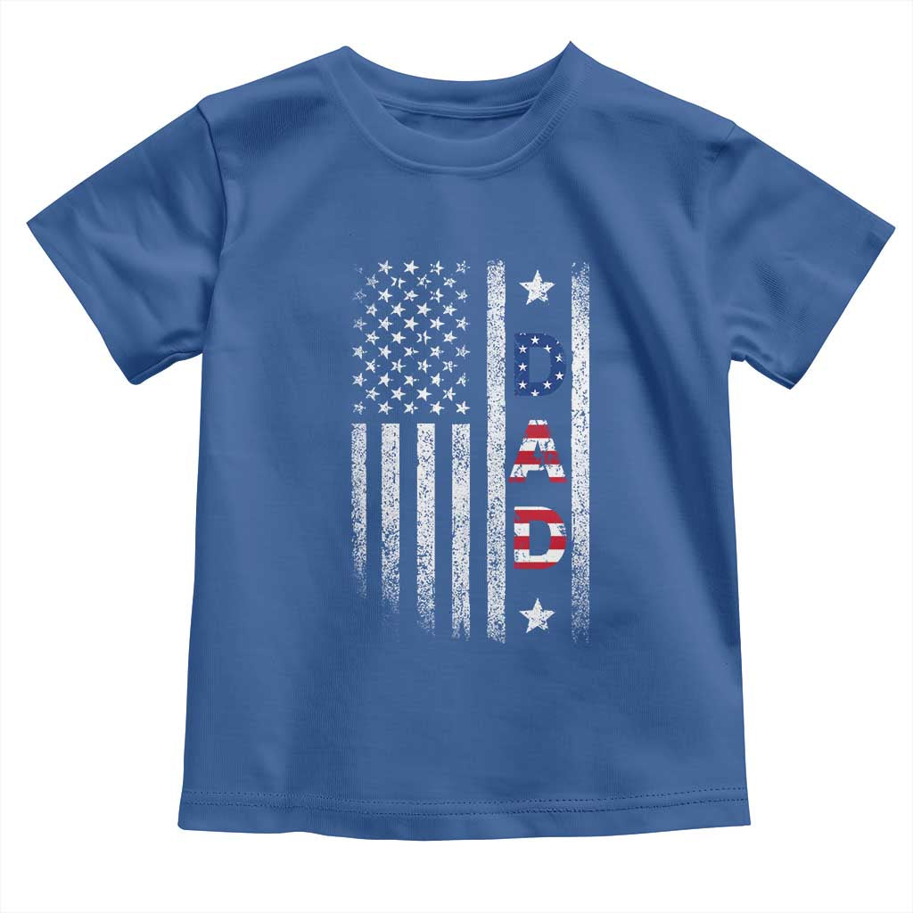 USA Patriotic Dad Toddler T Shirt Father's Day American Flag 4th of July