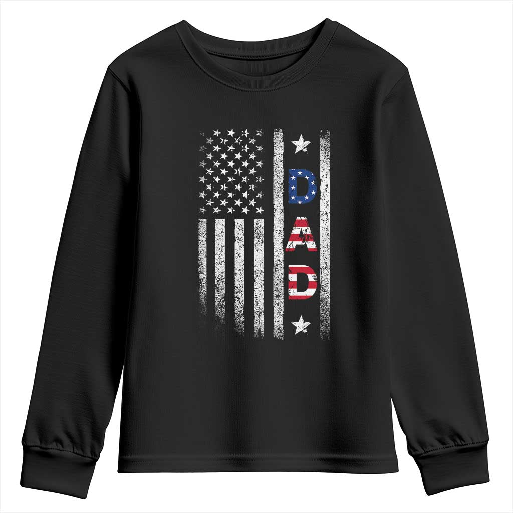USA Patriotic Dad Youth Sweatshirt Father's Day American Flag 4th of July