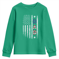 USA Patriotic Dad Youth Sweatshirt Father's Day American Flag 4th of July