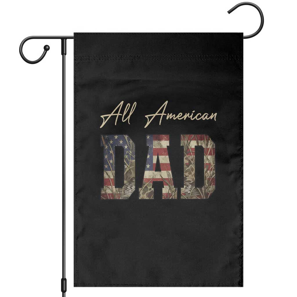 Retro All American Dad Garden Flag 4th of July Father's Day
