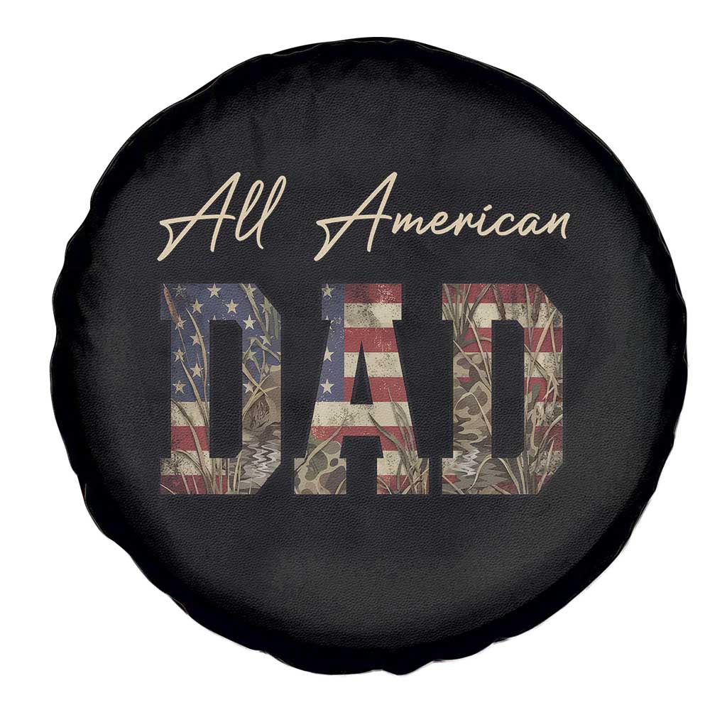 Retro All American Dad Spare Tire Cover 4th of July Father's Day