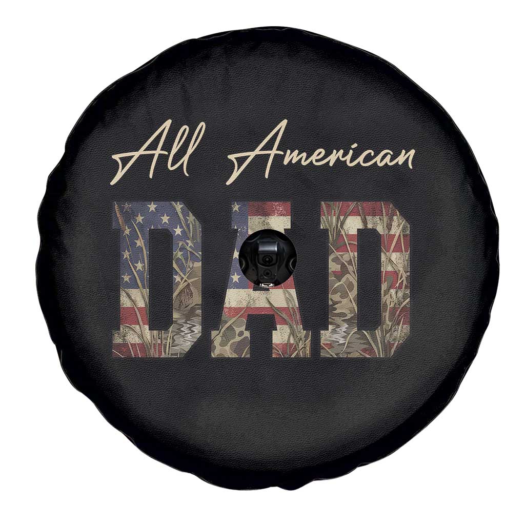 Retro All American Dad Spare Tire Cover 4th of July Father's Day