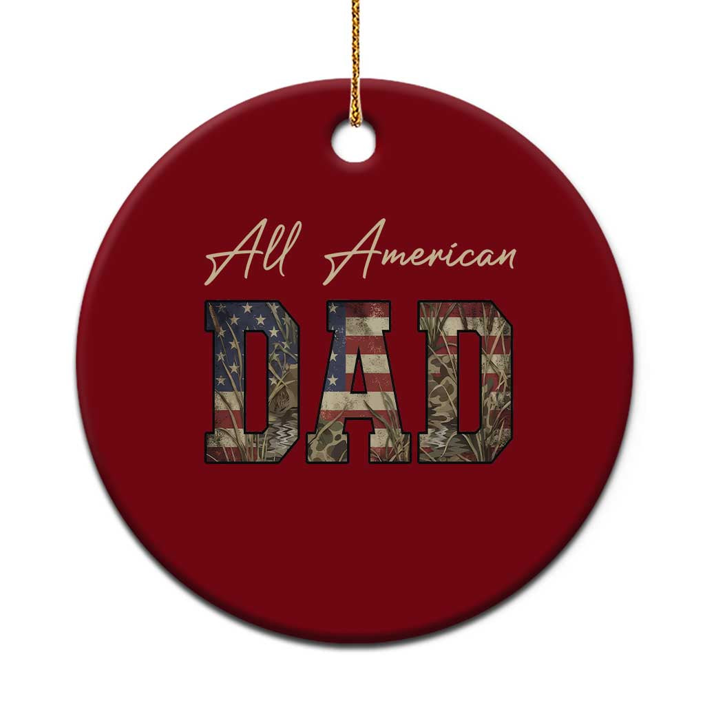 Retro All American Dad Ceramic Ornament 4th of July Father's Day