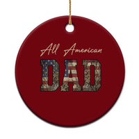 Retro All American Dad Ceramic Ornament 4th of July Father's Day