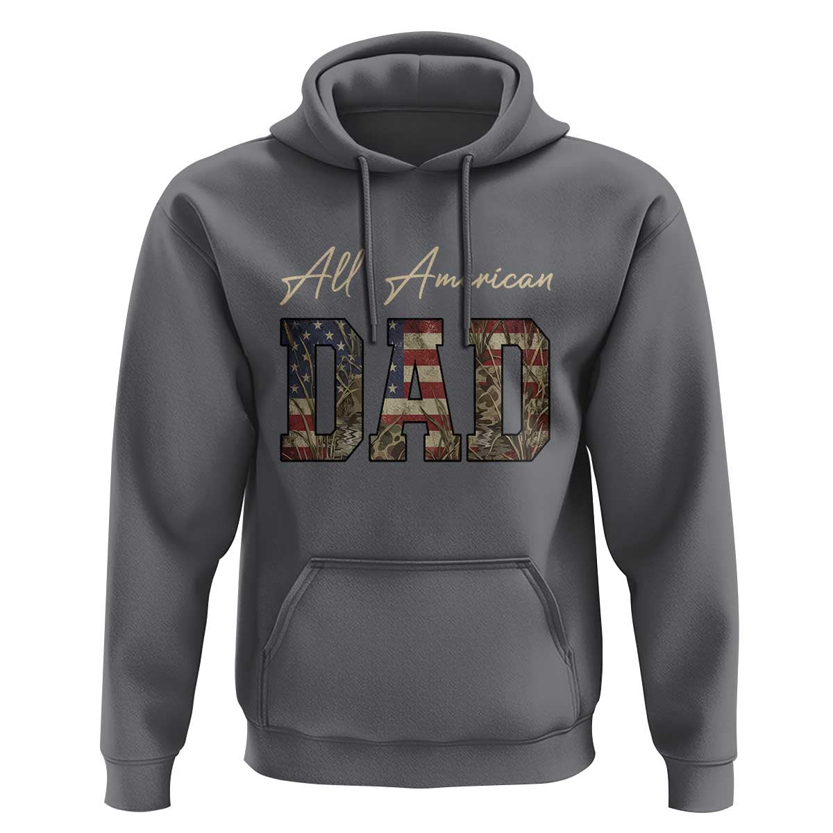 Retro All American Dad Hoodie 4th of July Father's Day