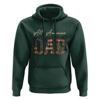 Retro All American Dad Hoodie 4th of July Father's Day