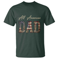 Retro All American Dad T Shirt 4th of July Father's Day
