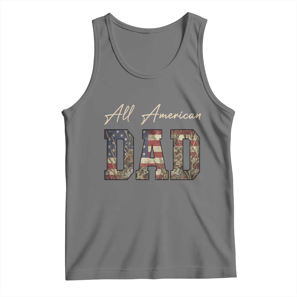 Retro All American Dad Tank Top 4th of July Father's Day
