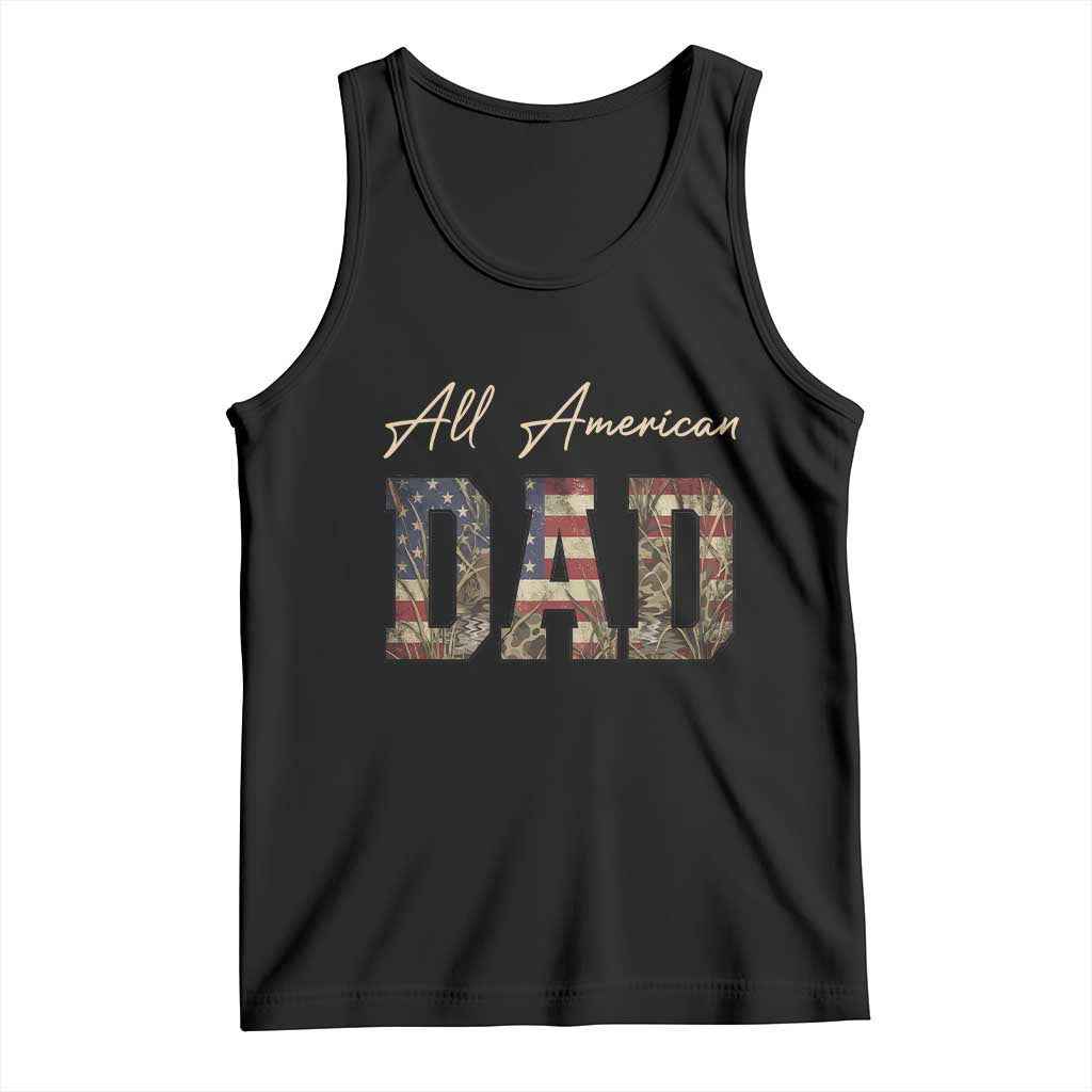 Retro All American Dad Tank Top 4th of July Father's Day