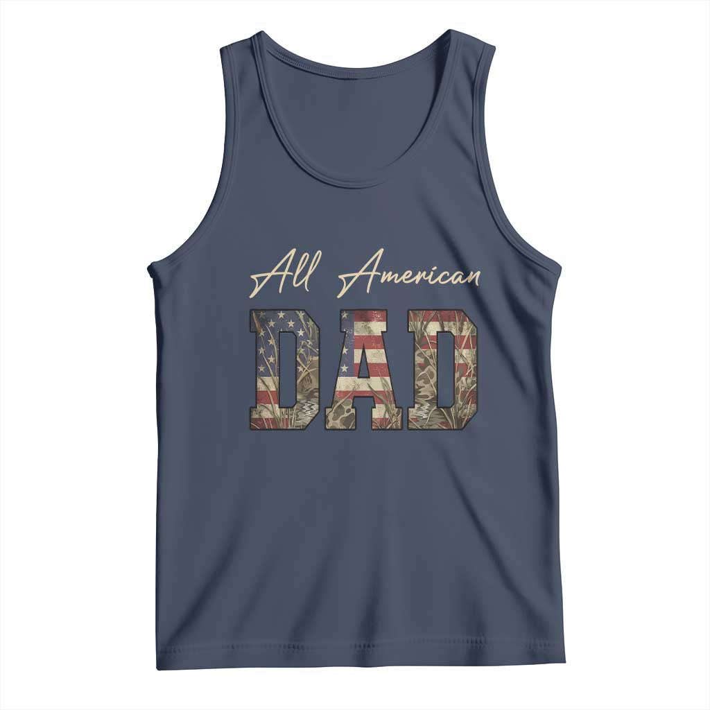 Retro All American Dad Tank Top 4th of July Father's Day