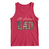 Retro All American Dad Tank Top 4th of July Father's Day