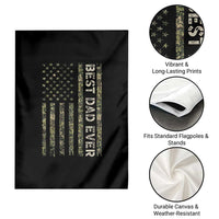 Best Dad Ever Garden Flag Patriotic USA Flag 4th of July Camo American Flag Camouflage