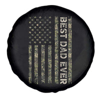 Best Dad Ever Spare Tire Cover Patriotic USA Flag 4th of July Camo American Flag Camouflage