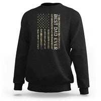 Best Dad Ever Sweatshirt Patriotic USA Flag 4th of July Camo American Flag Camouflage