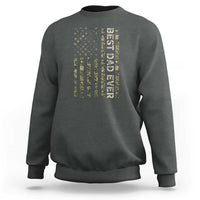Best Dad Ever Sweatshirt Patriotic USA Flag 4th of July Camo American Flag Camouflage