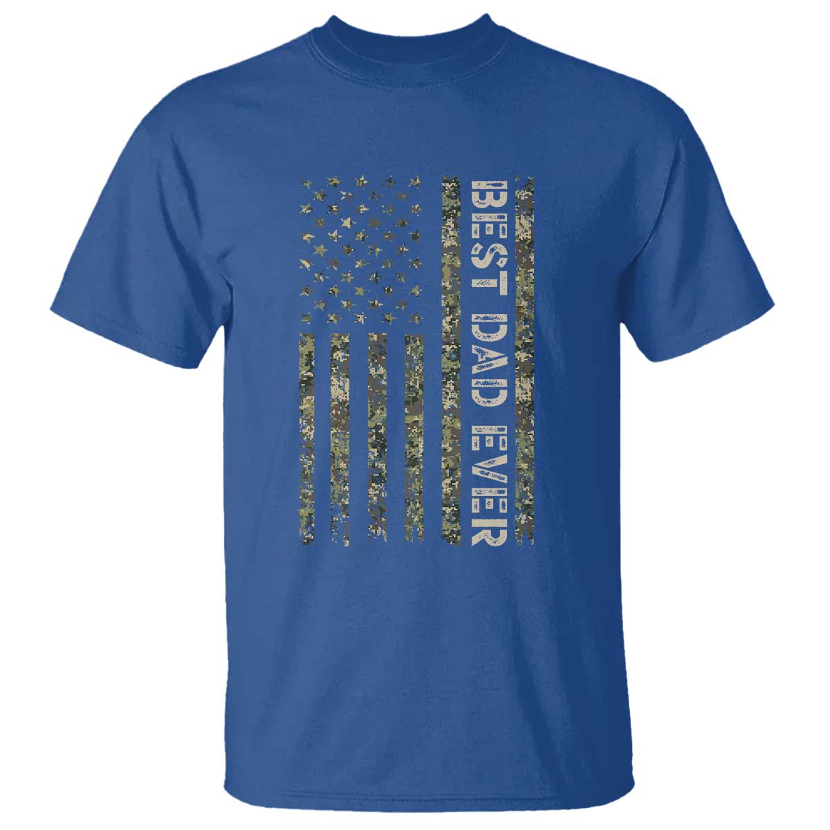 Best Dad Ever T Shirt Patriotic USA Flag 4th of July Camo American Flag Camouflage