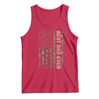 Best Dad Ever Tank Top Patriotic USA Flag 4th of July Camo American Flag Camouflage