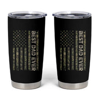Best Dad Ever Tumbler Cup Patriotic USA Flag 4th of July Camo American Flag Camouflage