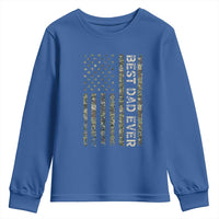 Best Dad Ever Youth Sweatshirt Patriotic USA Flag 4th of July Camo American Flag Camouflage