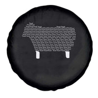 Found Minimalist Sheep Spare Tire Cover Christian Psalm 23 Lamb
