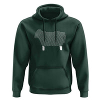Found Minimalist Sheep Hoodie Christian Psalm 23 Lamb