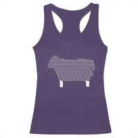 Found Minimalist Sheep Racerback Tank Top Christian Psalm 23 Lamb
