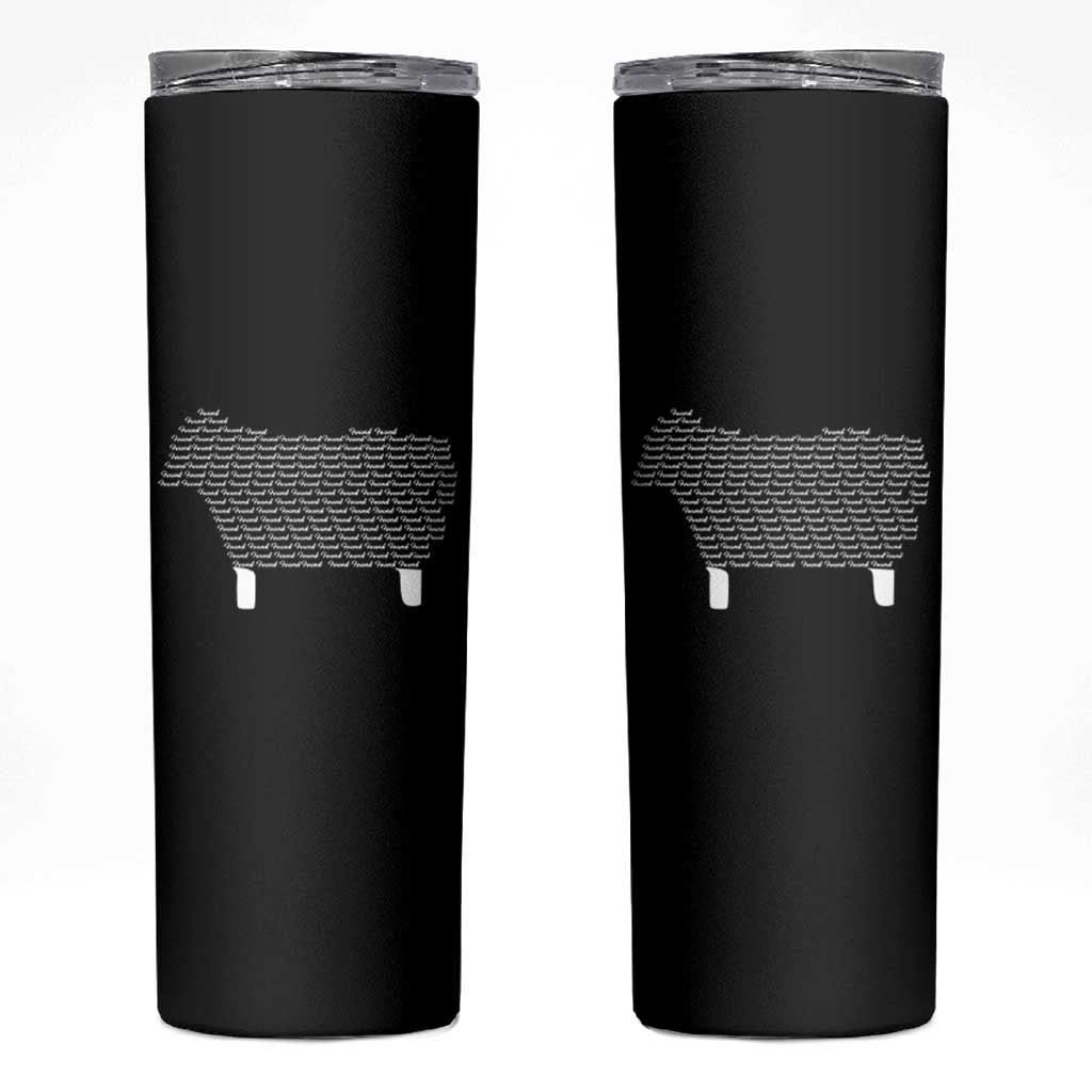 Found Minimalist Sheep Skinny Tumbler Christian Psalm 23 Lamb