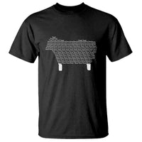 Found Minimalist Sheep T Shirt Christian Psalm 23 Lamb