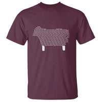 Found Minimalist Sheep T Shirt Christian Psalm 23 Lamb