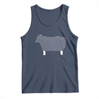 Found Minimalist Sheep Tank Top Christian Psalm 23 Lamb