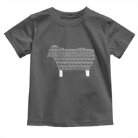 Found Minimalist Sheep Toddler T Shirt Christian Psalm 23 Lamb