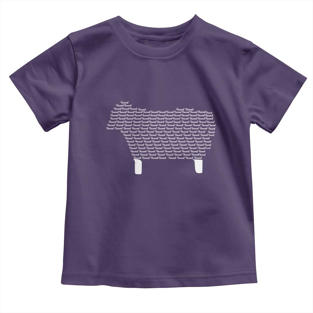 Found Minimalist Sheep Toddler T Shirt Christian Psalm 23 Lamb