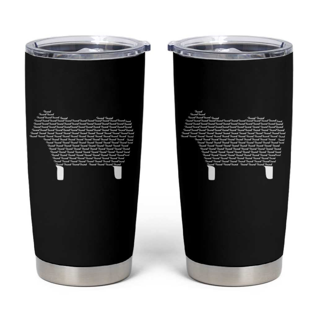 Found Minimalist Sheep Tumbler Cup Christian Psalm 23 Lamb