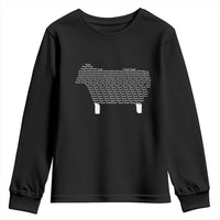 Found Minimalist Sheep Youth Sweatshirt Christian Psalm 23 Lamb