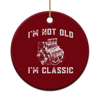 I'm Not Old I'm Classic Ceramic Ornament Flathead V8 Engine Silhouette
