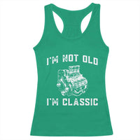 I'm Not Old I'm Classic Racerback Tank Top Flathead V8 Engine Silhouette
